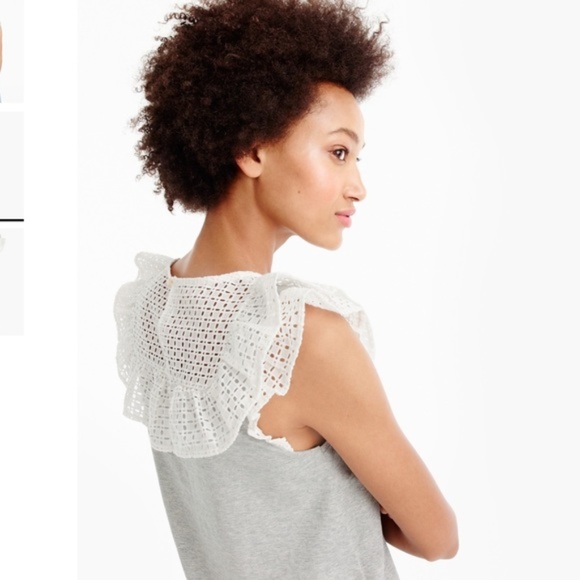 J. Crew Tops - J. Crew - Grey and White Top